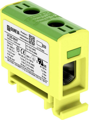 Ouneva Group VC05-0047 Verteilerblock Gelb-Grn 1St.
