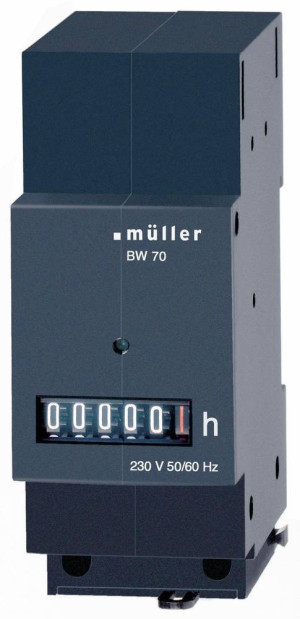 Mller BW 70.29 230V 50-60Hz Betriebsstundenzhler Rollenzhlwerk