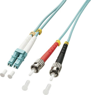 LINDY 46381 Glasfaser LWL Anschlusskabel Multimode OM3 2.00m