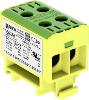 Ouneva Group VC05-0155 Verteilerblock Gelb-Grn 1St.