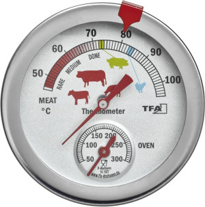 TFA Dostmann 14.1027 Analoges Braten- / Ofenthermometer 14.1027