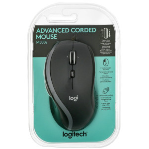 Logitech M500S Maus USB Optisch Schwarz 7 Tasten 4000 dpi