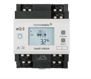 eQ-3 Homematic IP Schaltaktor fr Hutschienenmontage  4-fach