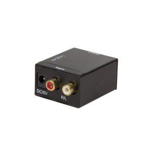 LogiLink CA0102 Toslink / Cinch Audio Adapter Schwarz