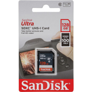 SanDisk Ultra SDXC 128GB 100MB/s - UHS Class 1