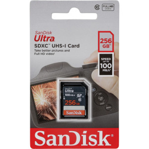 SanDisk Ultra SDXC 256GB 100MB/s - UHS Class 1