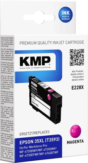 KMP Druckerpatrone ersetzt Epson 35XL, T3593 Kompatibel Magenta E228X