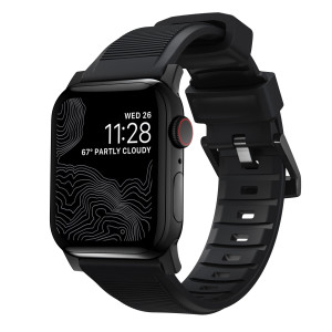 Nomad Rugged Strap Black Connectoor Black 42/44/45/49mm