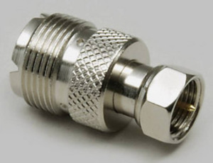 TRU Components 1577809 UHF-Adapter UHF-Buchse - F-Stecker