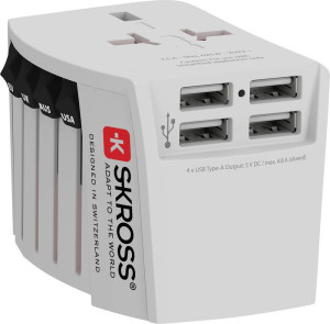 Skross 1302961 Reiseadapter MUV USB (4xA)