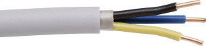 Kopp 153110843 Mantelleitung NYM-J 3G 2.50m Grau 10m
