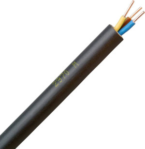 Kopp 153310045 Erdkabel NYY-J 3G 1.50m Schwarz 10m