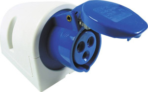 REV 00129 CEE Wandsteckdose 16A 3polig 230V 1St.