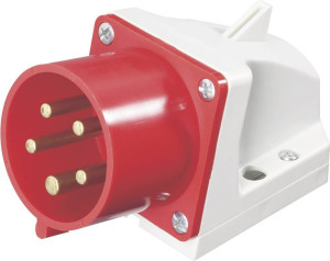 PCE 525-6 CEE Wandstecker 32A 5polig 400V 1St.