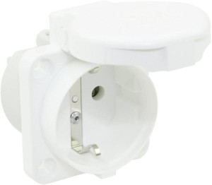 PCE 105-0ww Anbau-Steckdose IP44 Wei