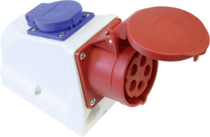 PCE 9215-6 CEE Wandsteckdose 16A 5polig 400V 1St.