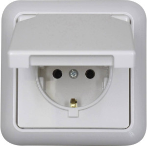N & L 101803 Unterputz-Steckdose IP44 Ultra-Wei