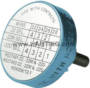 Harting 09 99 000 0531 09 99 000 0531 Positionierhlse Blau 1St.