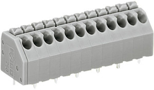 WAGO 250-209 Federkraftklemmblock 1.50m Polzahl (num) 9 Grau