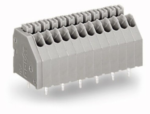 WAGO 250-410 Federkraftklemmblock 0.50m Polzahl (num) 10 Grau