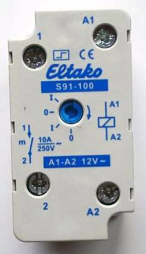 Eltako S91-100-12VAC Stromstoschalter Aufputz 12V