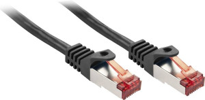 LINDY 47376 RJ45 Netzwerkkabel, Patchkabel 5.00m Schwarz 1St.