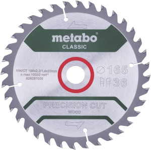 Metabo Precision cut Wood - Classic 165X20 Z42 WZ  628027000