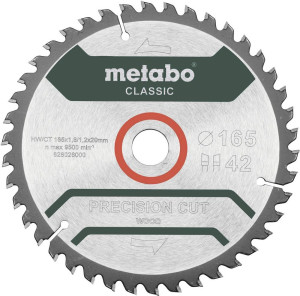 Metabo Precision cut Wood - Classic 165X20 Z42 WZ  628026000