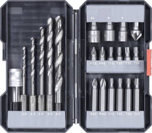 Kwb 108805 22teilig Bohrer- und Bit-Sortiment