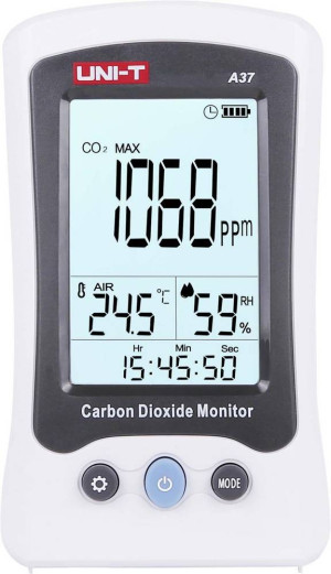 Uni-T A37 Kohlendioxid-Messgert mit Temperaturmessfunktion
