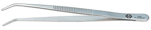 C.K T2328 Radiopinzette Stumpf, gebogen, fein 155mm