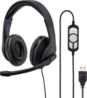 Hama Computer On Ear Headset kabelgebunden Stereo Schwarz Lautst