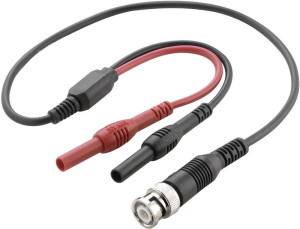 VOLTCRAFT BNC-Messleitung 0.50m Schwarz, Rot