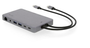 LMP USB-C Display Dock 2 4k 12-Port space grau