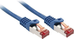 LINDY 47354 RJ45 Netzwerkkabel, Patchkabel 2.00m Blau 1St.