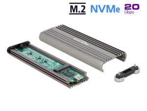 DeLOCK Externes Gehuse fr M.2 NVMe PCIe SSD mit SuperSpeed USB