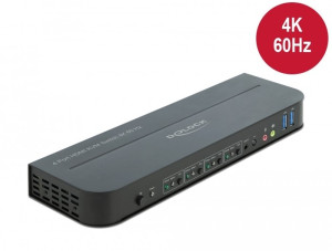 Delock HDMI KVM Switch 4K 60 Hz mit USB 3.0 und Audio