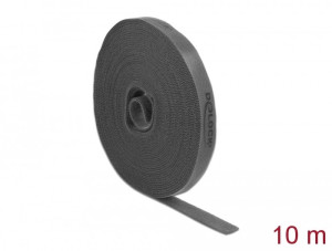 Delock Klettband  Rolle L 10 m x B 15 mm gris