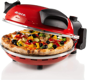 Ariete 909, Pizzaofen, 40C, Platte aus feuerfestem Stein, backt