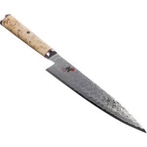 MIYABI Gyutoh silber, Griff aus Masur-Birke, 200mm