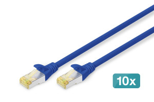 Assmann DIGITUS CAT 6A S-FTP Patchk. Cu, LSZH AWG 26/7, 2 m, 10er, BL