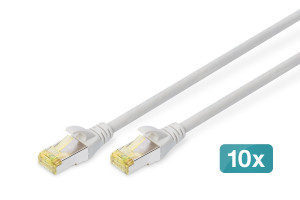 Assmann DIGITUS CAT 6A S-FTP Patchk. Cu, LSZH AWG 26/7, 2 m, 10er, GR