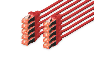 Assmann DIGITUS CAT 6 S-FTP Patchk. Cu, LSZH AWG 27/7, 3 m, 10er, RT