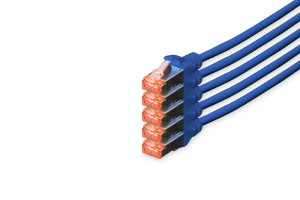 Assmann DIGITUS CAT 6 S-FTP Patchk. Cu, LSZH AWG 27/7, 10 m, 5er, BL