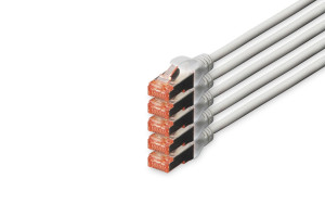 Assmann DIGITUS CAT 6 S-FTP Patchk. Cu, LSZH AWG 27/7, 7 m, 5er, GR
