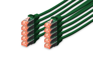 Assmann DIGITUS CAT 6 S-FTP Patchk. Cu, LSZH AWG 27/7, 5 m, 10er, GN