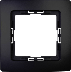 Kopp Rahmen Abdeckung Paris Schwarz (matt) 308450066