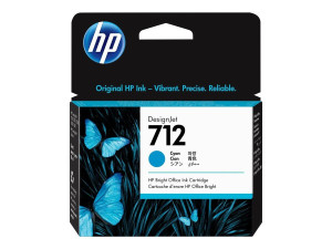HP Original 712 Druckerpatrone - cyan (3ED67A)