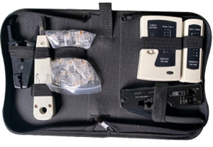 Werkzeugset Netzwerktechnik, 6 in 1, mit Tasche