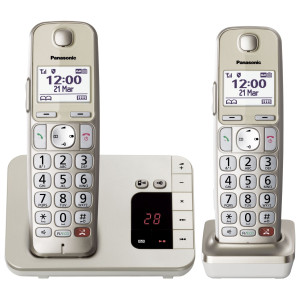 Panasonic KX-TGE262GN Duo champagner